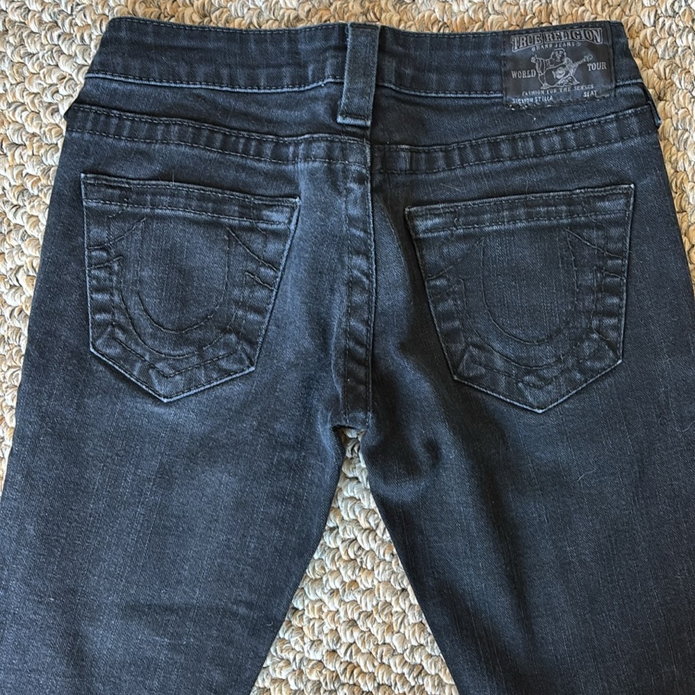 True Religion Women's Skinny Jeans - Black (Size 25) - Picture 4 of 8